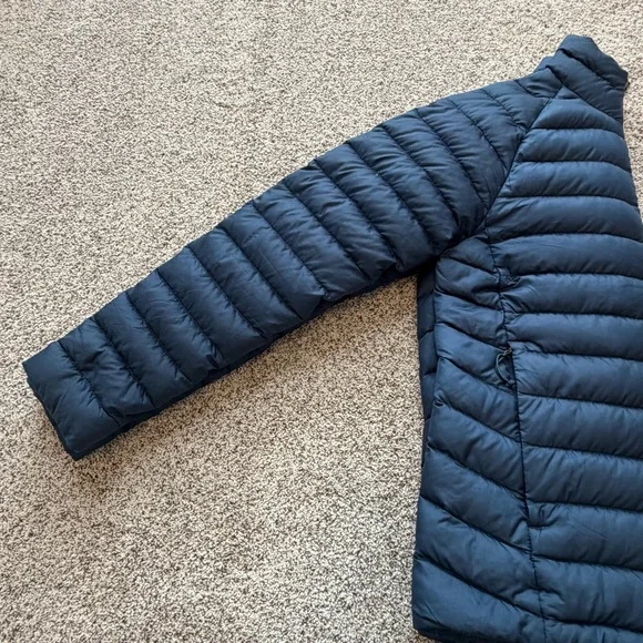 The North Face Men’s Goose Down Insulated Navy Blue Puffer Jacket Sz Small - Picture 7 of 13